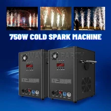 PAIDUN 2PCS 750W Cold Spark Firework Machine Sparkler Effect Disco Wedding Party