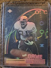 1991 UPPER DECK NFL GAME BREAKERS HOLOGRAM CARD REDKSINS EARNEST BYNER #GB4