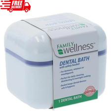 Denture Case Denture Cup with Strainer Safety Basket Dentures Restrainer etc