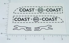 Marx Small Coast to Coast Bank Truck Sticker Set MX-057
