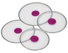 Xavax 4 Frischhalte-Deckel Silikon 20cm 24cm Abdeckung Pfanne Topf Glas Schüssel