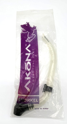 Akona Caicos Snorkel - Clear/Black - New In Original Packaging - Adventure Gear