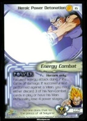 Heroic Power Detonation - Kid Buu Saga (Limited) - Dragon Ball Z CCG (Score