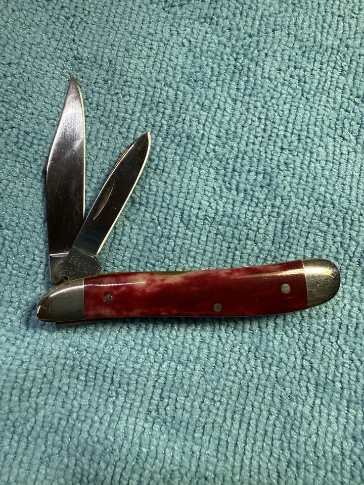 VINTAGE 1980 CASE XX PEANUT KNIFE SATIN ROSE SR6220 TEN DOT - Image 2 of 4