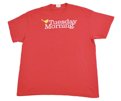 Vintage Tuesday Morning Retail Store Red Shirt Size X-Large