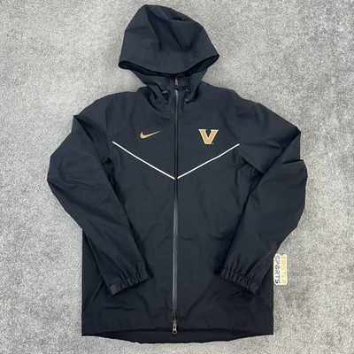 Vanderbilt Commodores Jacket Mens Small NCAA Nike Hooded Full Zip Made USA
