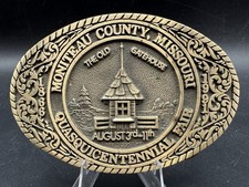 Moniteau County Missouri 1991 Vintage Belt Buckle