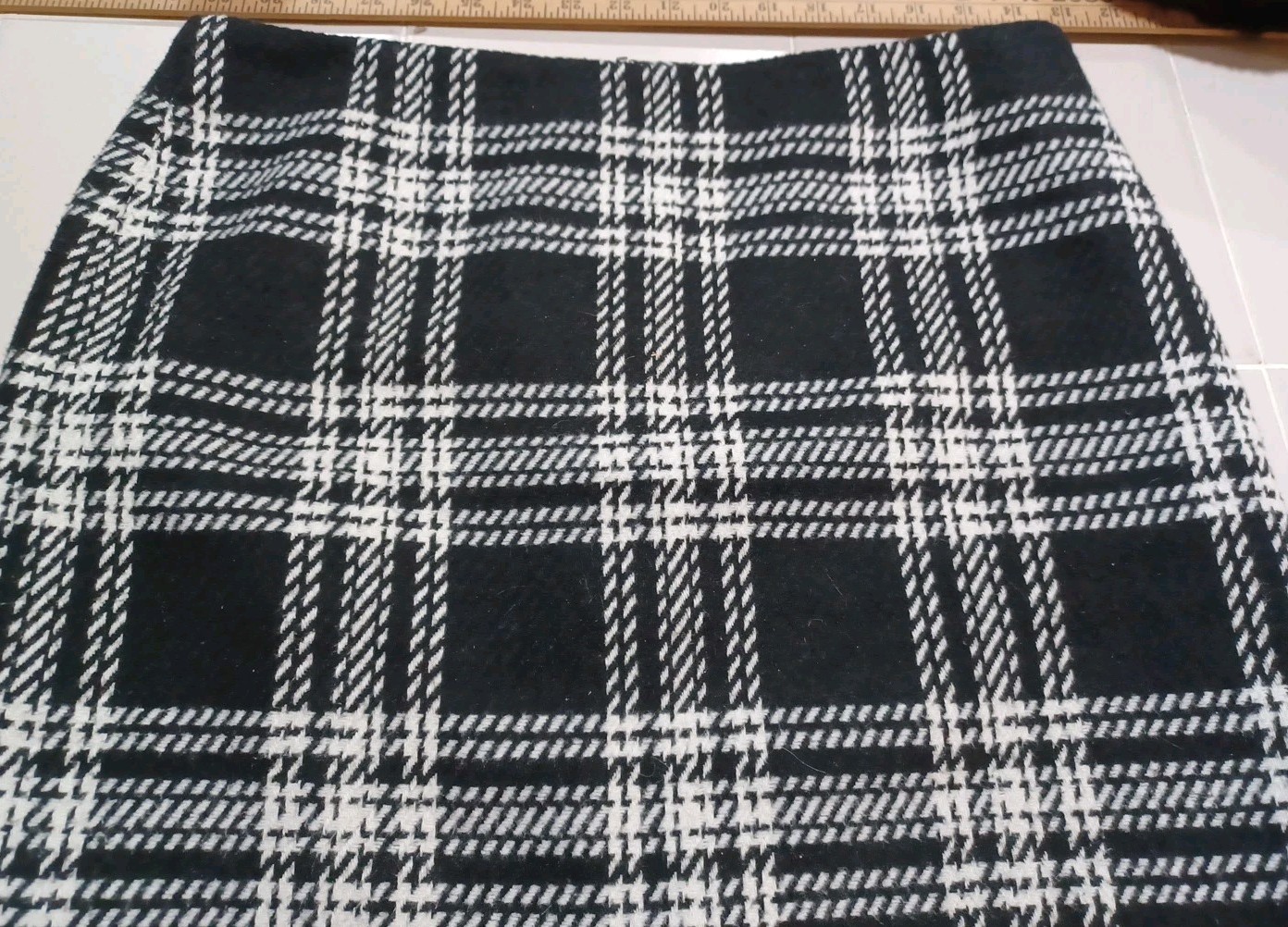 TALBOTS Wool Polyester Blend Knee Length Black An… - image 2