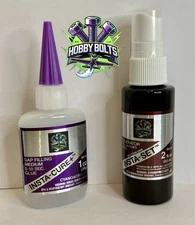 Bob Smith BSI 1oz Medium INSTA-CURE + CA & 2oz INSTA-SET Accelerator Hobby Bolts