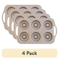  4 pack Nordic Ware 6 Cavity Nonstick Steel Donut Pan
