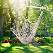Hanging Rope Air/Sky Chair Swing beige Hanging Ropes Swing Chair for outdoor USA