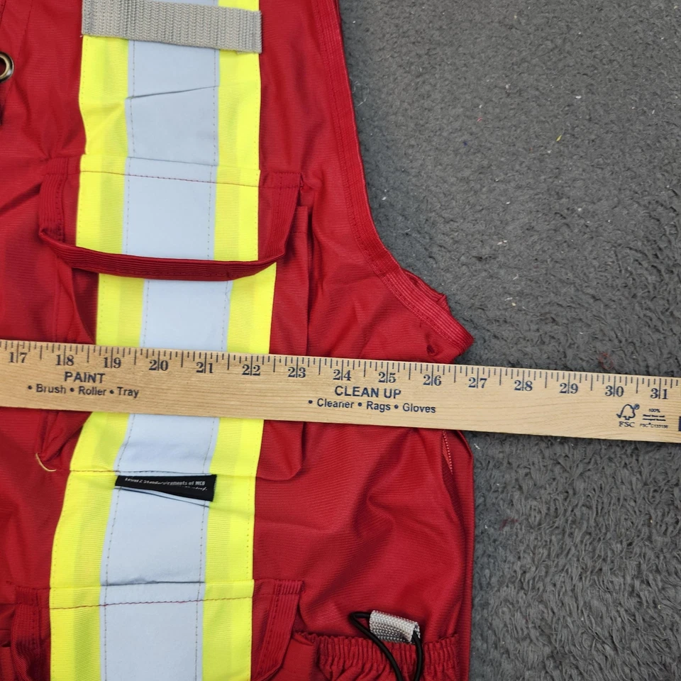 Radians RadWear Safety Vest Mens 2XL Red High Visibility Reflective Surveyors - Image 4 of 4