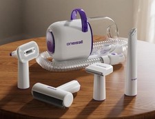 oneisall Dog Grooming Kit with  Vacuum Dog Vacuum Groomer 1.5L dust tank