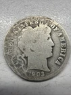 1903-O Barber Liberty Head Dime 90% silver Actual coin Good Coin