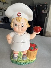Campbell's Tomato Soup, Kid Chef, Cookie Jar With Basket Of Tomatoes, 2004