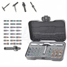 25PCS 24 in 1 Magnetic Screwdriver Head Set PC Phone Electronics Repair Tool Kit