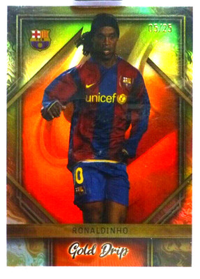 TCS 2372 Topps Team Set 2023/24 Ronaldinho Gold Drip Limited 05/25