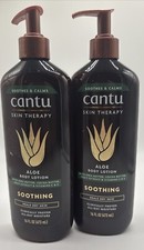 2x Cantu Skin Therapy Aloe Shea  Cocoa Butter Fruit ExtractSoothing Body Lotion