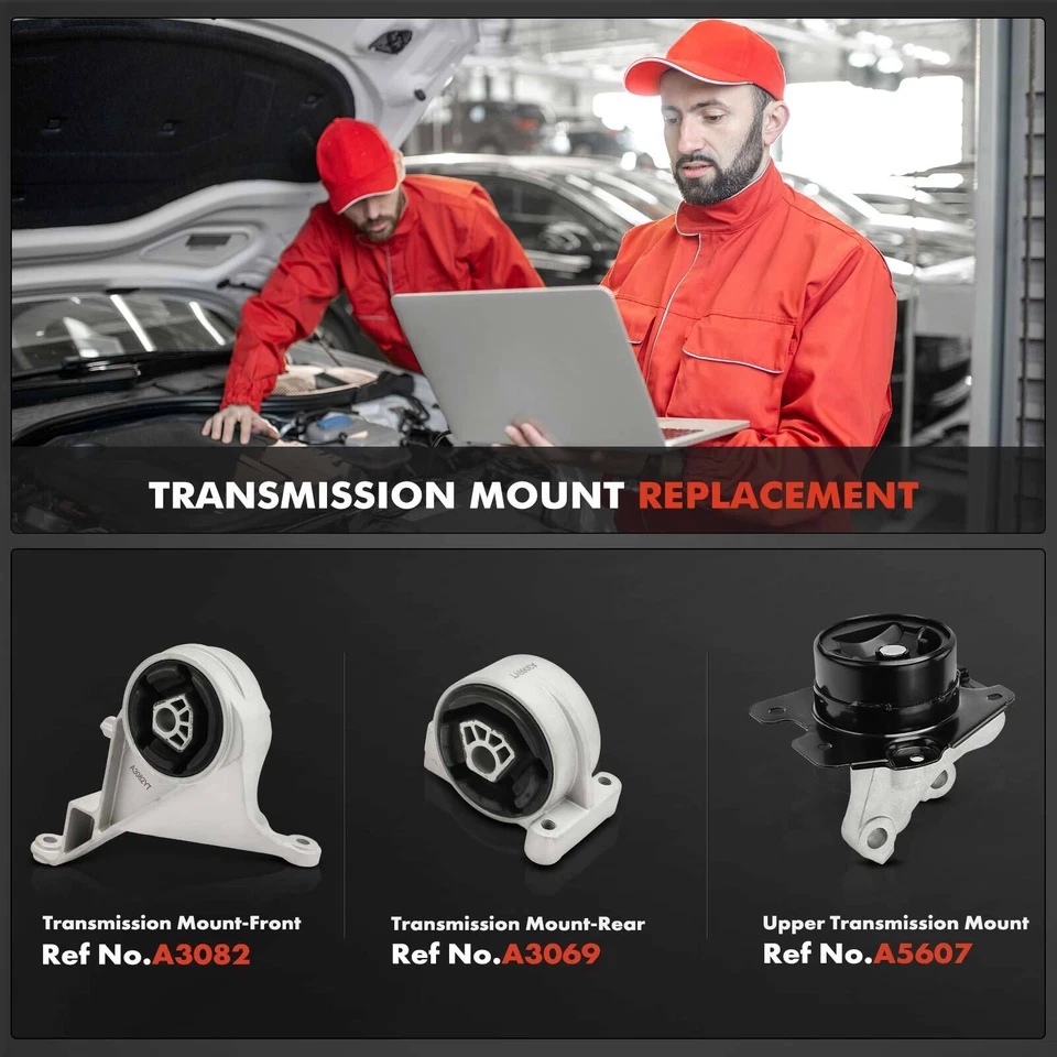 3x Soporte de transmisión de transmisión automática para Chevrolet Equinox Pontiac Torrent 2007-2009 Foto 2 de 4