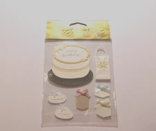 Jolee's Boutique Brand New Package ~Birthday Cake~ Dimentionsal Stickers