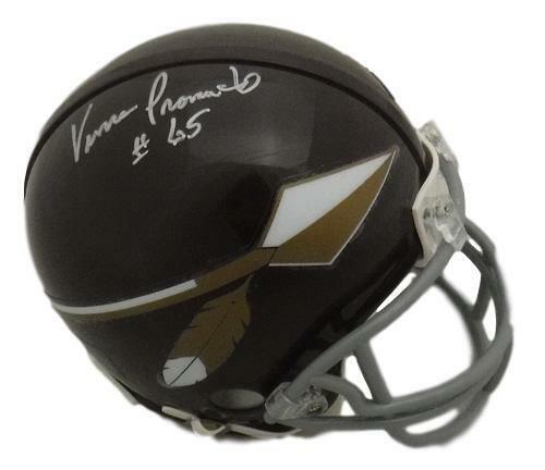 Vince Promuto Autographed Signed Washington Redskins Mini Helmet JSA 