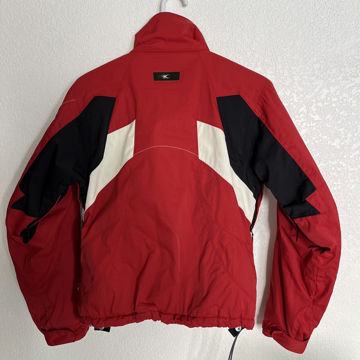 MEN'S SPYDER TEAM VENOM SKI JACKET - SIZE SMALL - Red Black White