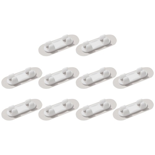 5 Pieces Self-adhesive Wire Manager Plastic Cable Organizer Clip - Afbeelding 12 van 12