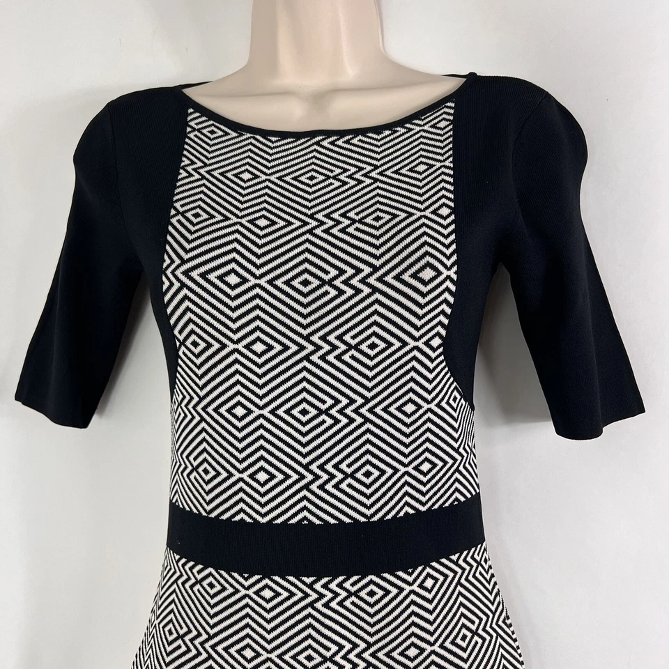 Vestido Suéter Catherine MaLandrino Para Mujer XS Funda Manga Corta Sobre la Rodilla Foto 2 de 4