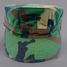 Vanguard USMC Style EGA Woodland Tri-Color Camo Utility Cover Hat Cap X-small