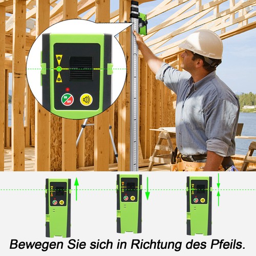 16 Line Láser Línea Cruzada 4x360° Láser Línea con Pantalla LCD + Receptor S04CG - Imagen 11 de 11