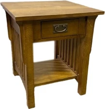 MISSION 1 DRAWER CROFTER END TABLE - MODEL A19