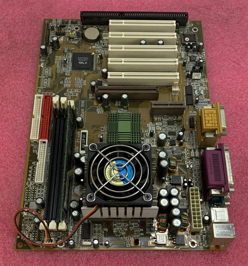 VIA VT 8363-686A Motherboard AMD Duron 800MHz 256MB RAM w/Shield - Image 4 of 4