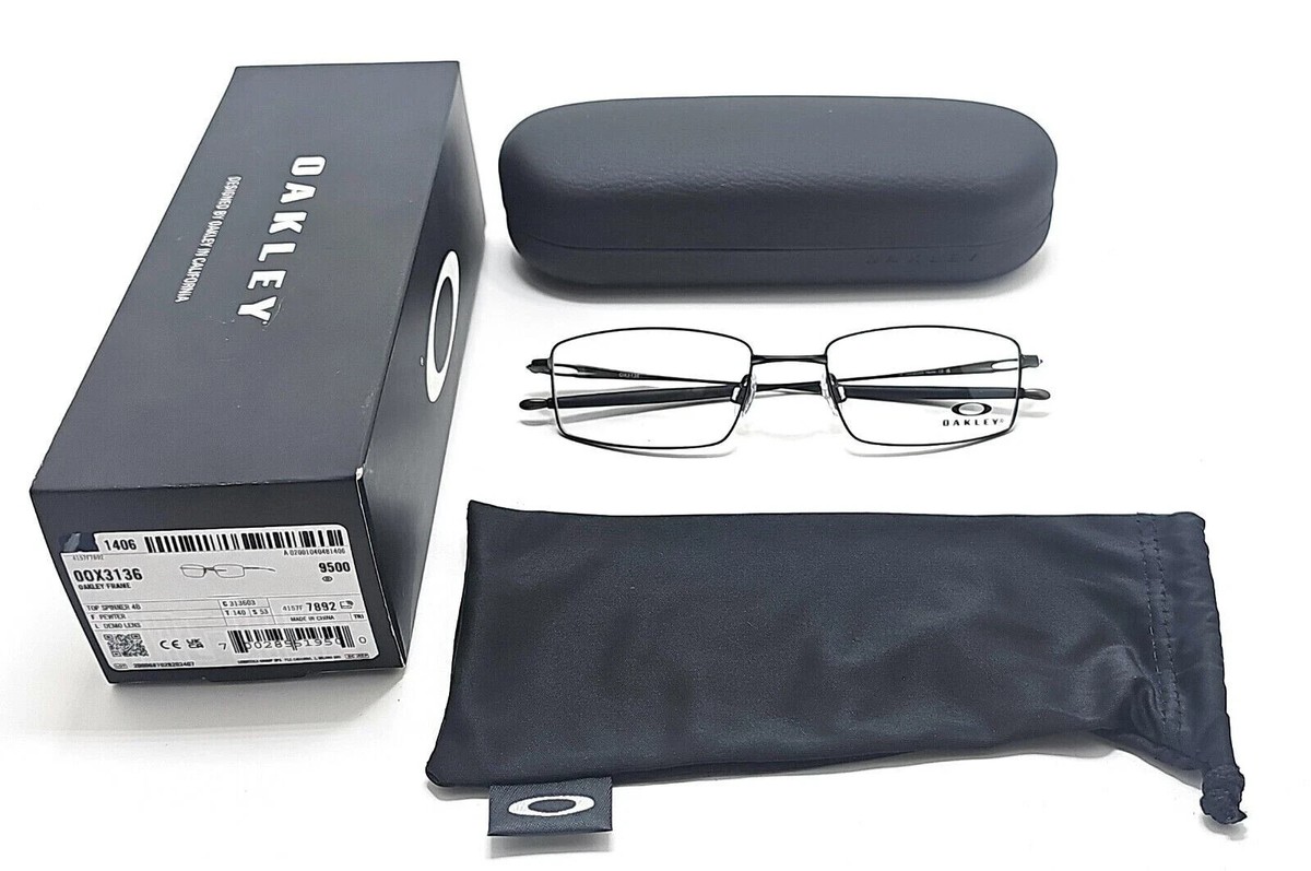 Oakley Top Spinner 4B OX3136-0353 Pewter Rectangular Eyeglass