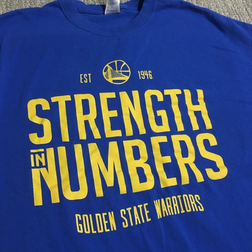 Golden State Warriors T Shirt Men's XL Blue NBA Logo United Airlines Graphic - Picture 2 of 10