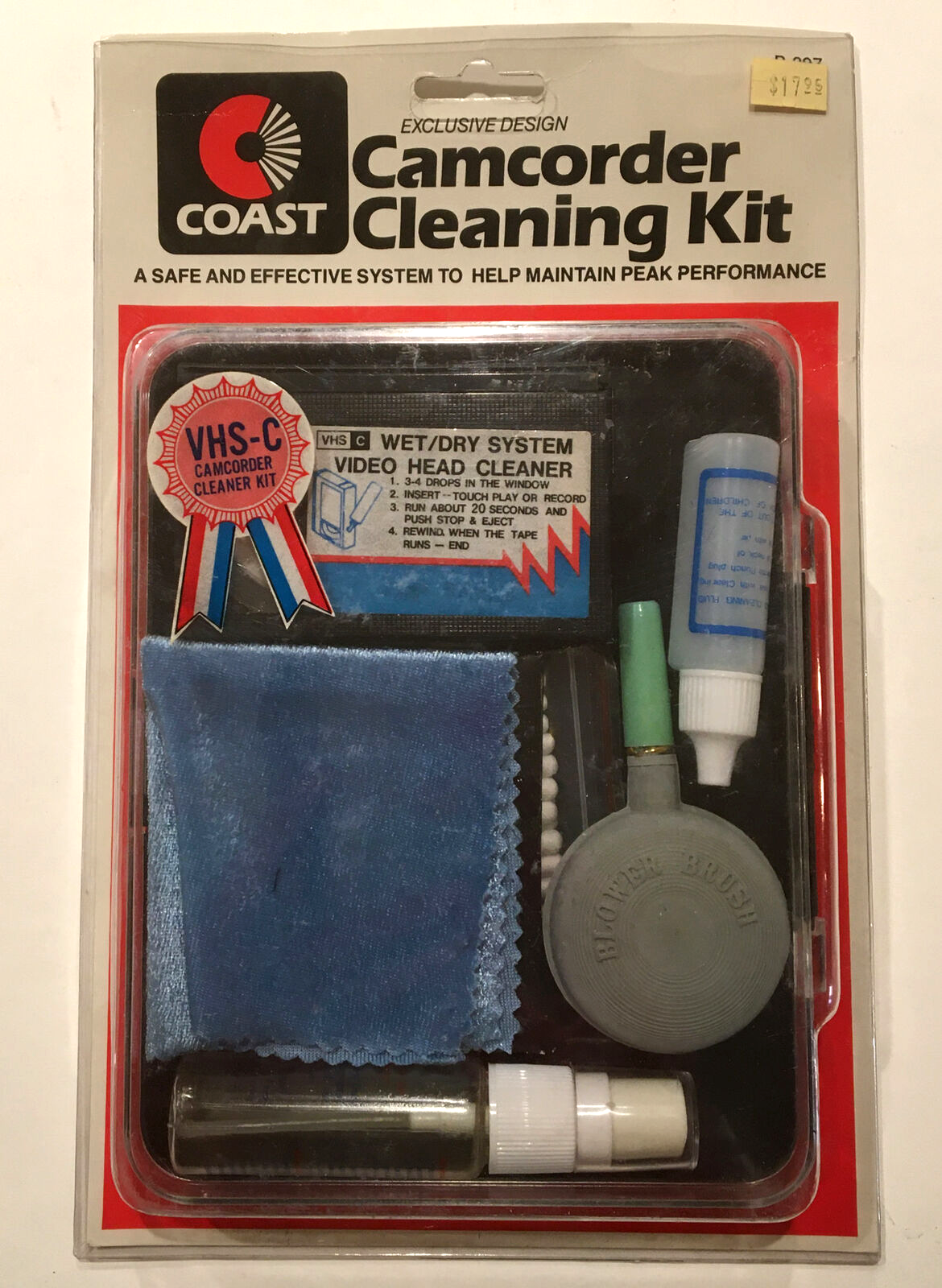 VHS-C Camcorder Cleaning Kit for Video Heads by VTG COAST-image