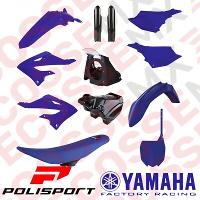 YAMAHA YZ125/YZ250 POLISPORT KUNSTSTOFF KIT GABELSCHÜTZER 2008-2021 RESTYLE 2022 SITZBANK