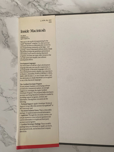 Inside Macintosh, Volumes I, II, III, Hardcover Addison-Wesley 1985 Vintage - Zdjęcie 4 z 13