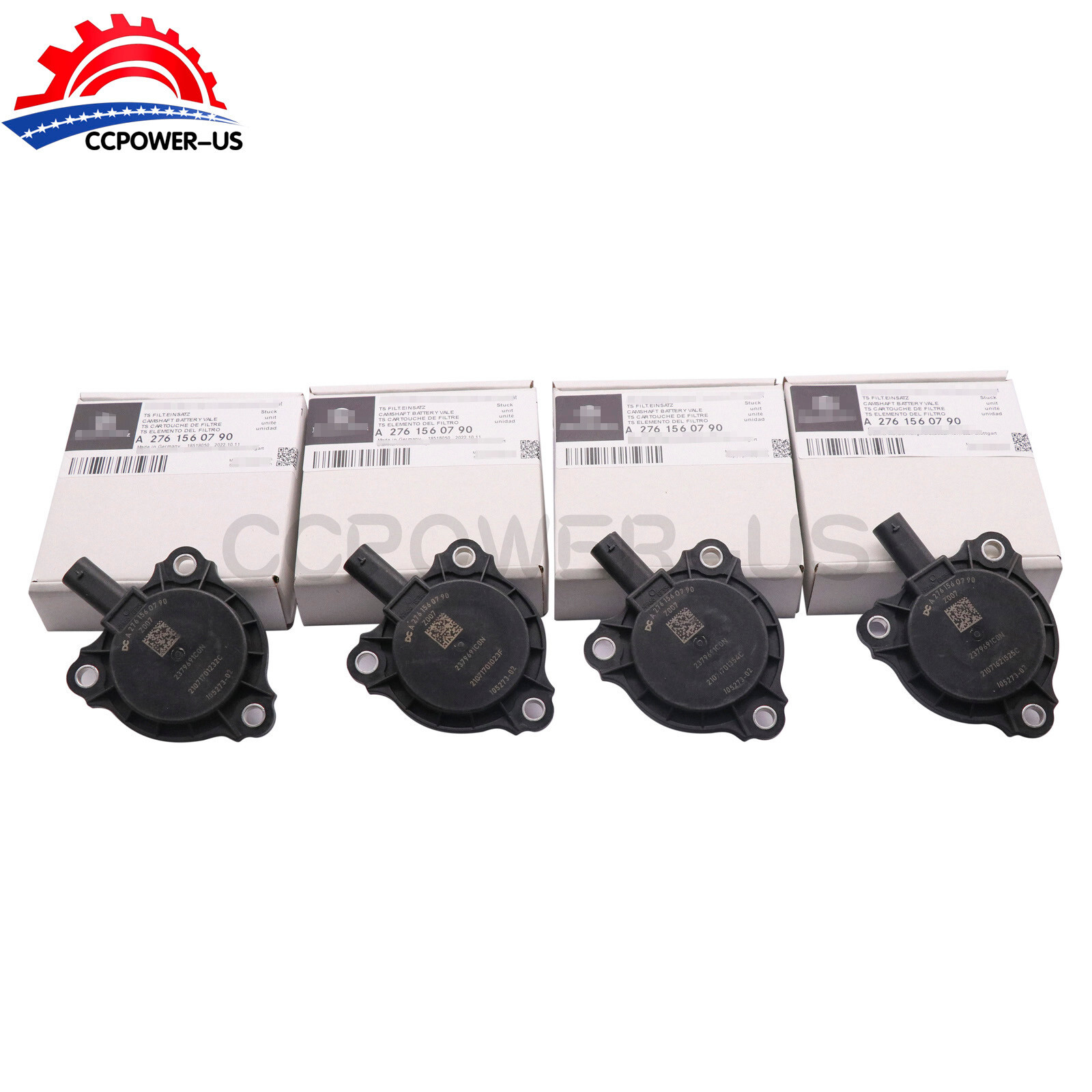 OEM 4x Camshaft Adjuster Solenoids For MercedesBenz C E CL CLS