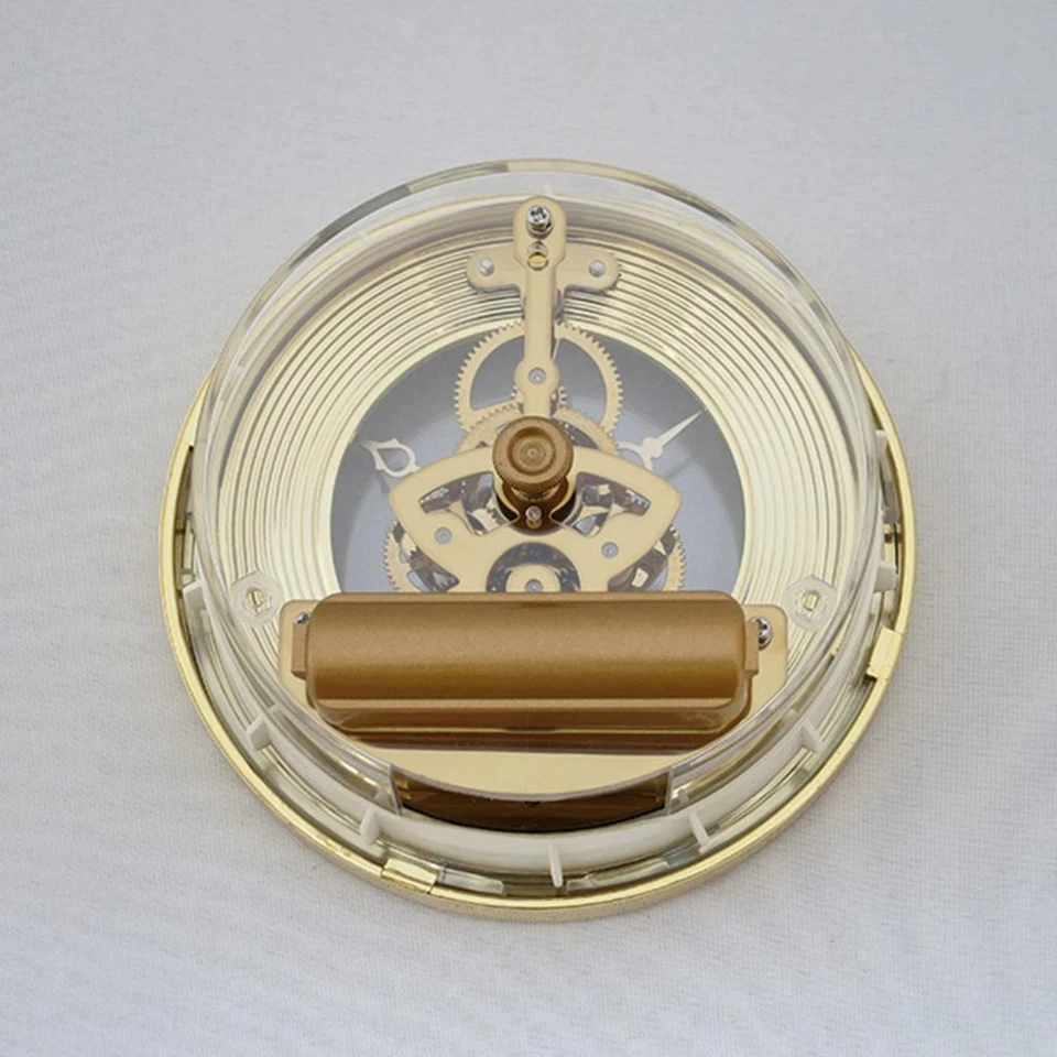 Vintage 103mm Round Bezel Skeleton Clock Watch Insert Movement Parts for - Image 2 of 4