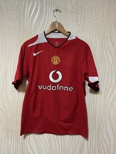 MANCHESTER UNITED 2004 2005 2006 HOME FOOTBALL SHIRT SOCCER JERSEY NIKE 118834 M