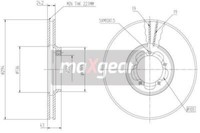 2X Maxgear 19-0841 Bremsscheibe FüR Ford