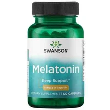 Swanson Melatonin 3 mg 120 Capsules
