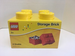yellow lego storage box