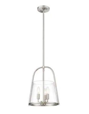 Z-Lite 3041P12-BN Archis 3-Light 12 in. Brushed Nickel Pendant Light