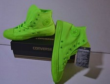 Scarpa Converse verde fosforescente, modello casual, unisex 