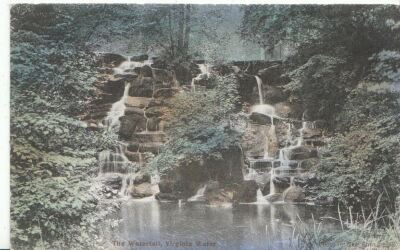 Surrey Postkarte - Der Wasserfall - Virginia Water 2466