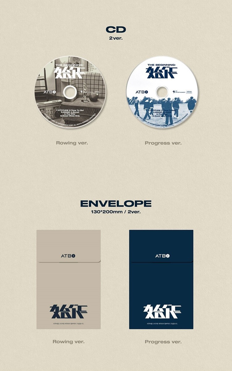 ATBO 2nd Mini Album [The Beginning : 始作] Progress Ver. CD+Book+