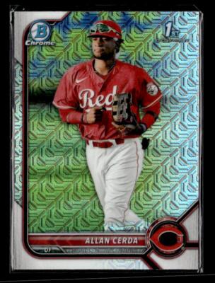 2022 Bowman #BCP-142 Allan Cerda Chrome Prospects Mojo Refractor Cincinnati Reds