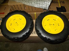 SET 4  RUOTE POSTERIORI TRATTORE JOHN DEERE DUAL FORCE 12 VOLT EUROPA