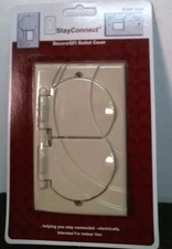 StayConnect IR300-GNH GFCI No/Hook Outlet Cover, Ivory, FS